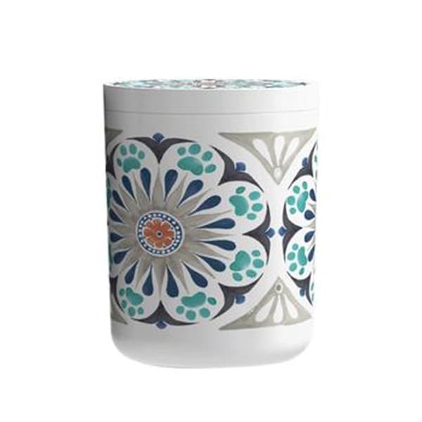 Tarhong 6.5 in. Carmel Medallion Pet Treat Jar Grey - One Size Set of 2 PSOSJ5565LCM - main